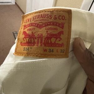 Levi's White Denim Jeans